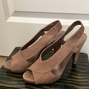 Open toe cocktail heels